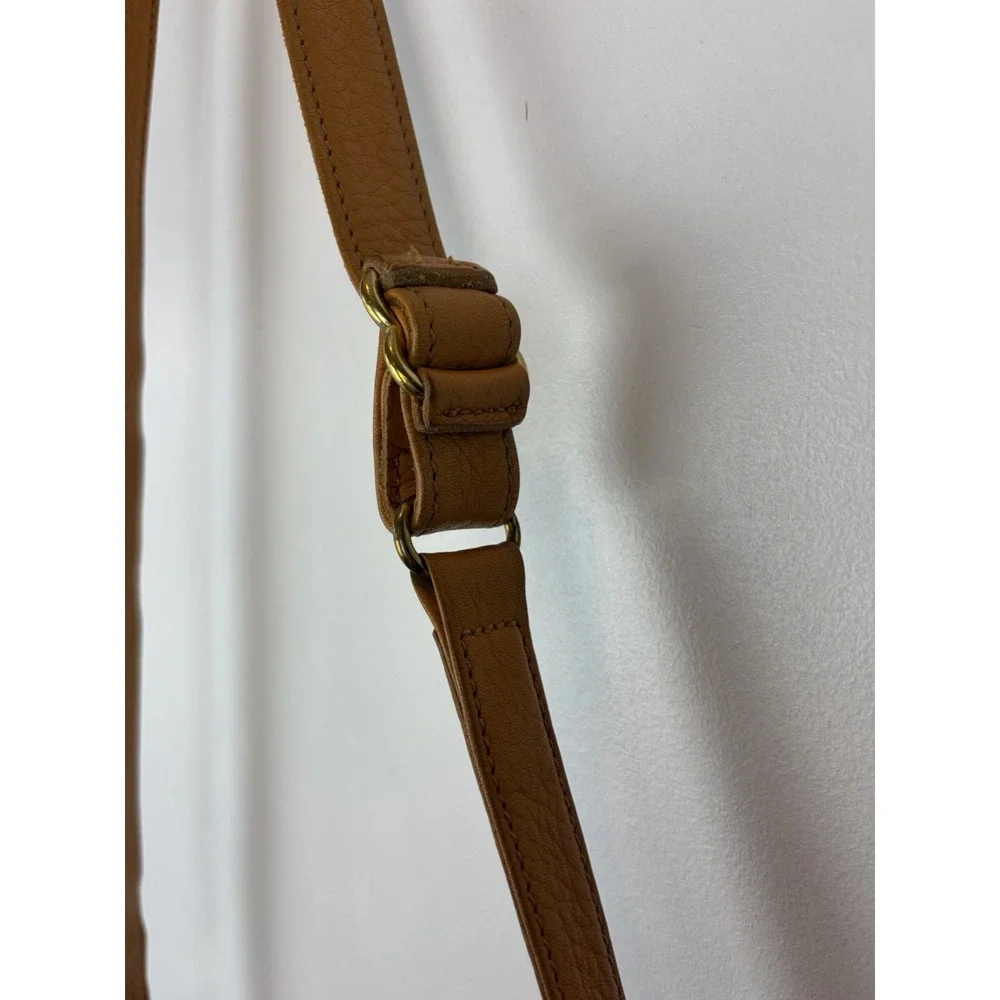 Vintage Coach Sonoma Pocket Zip 4924 Mustard Yellow Leather Crossbody USA Read